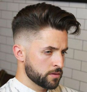 Long Combed Over Hair + High Fade