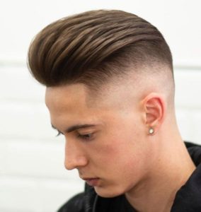 Short Combed Back Undercut Hairstyle