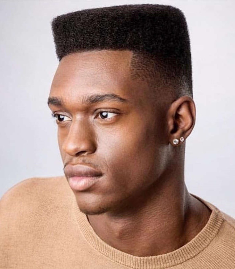 90s Mens Hairstyles Flat Top Afro