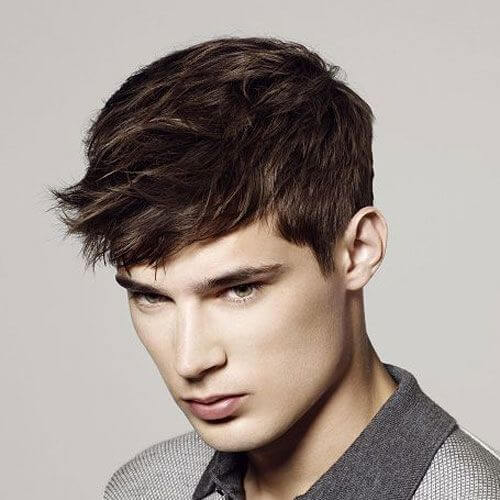 Angular Fringe Best Haircuts for Men with Straight Hair
