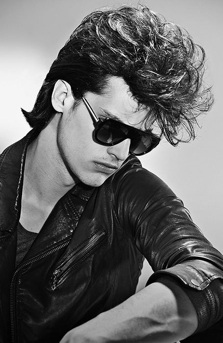 Messy Pompadour mens hairstyles 