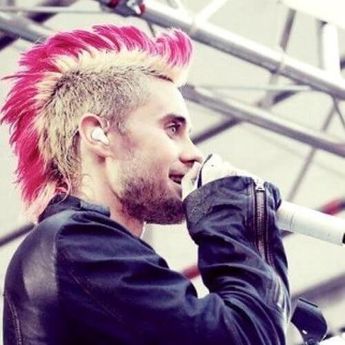 Blonde and Pink Mohawk
