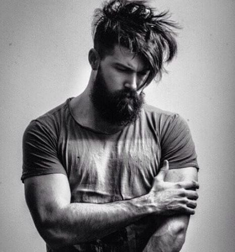 Messy Hairstyles for Men with Beard