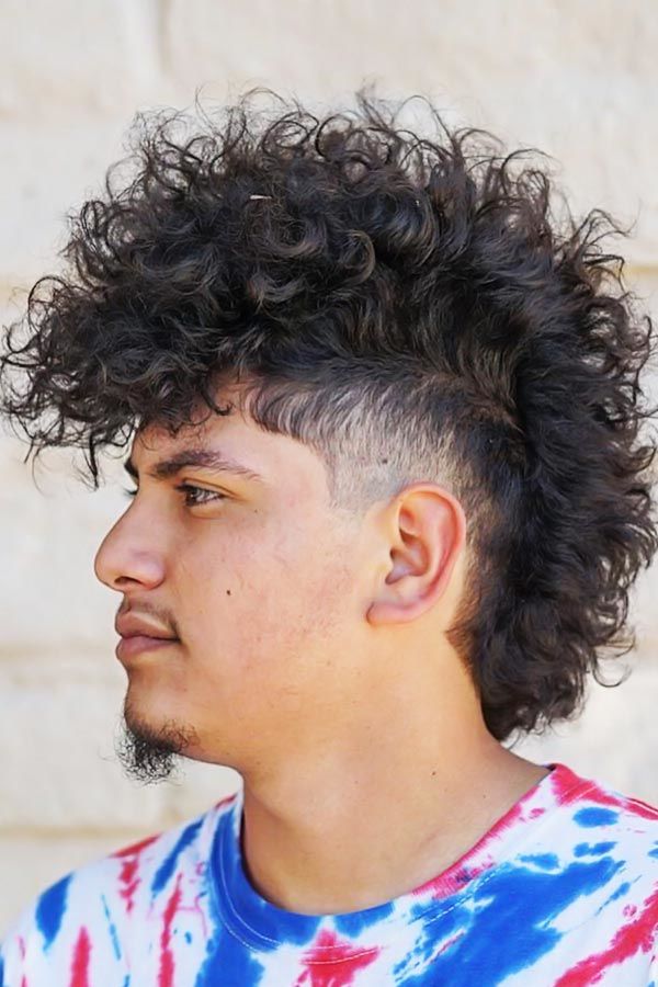 Punk Hairstyle For Curly Hair