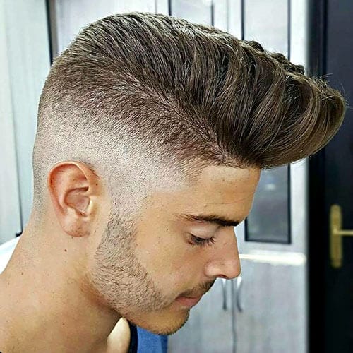 Tapered Pompadour Punk Hairstyles for Guys