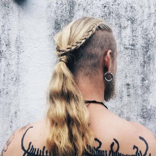 Viking Ponytail Hairstyles for Long and Thick Hair