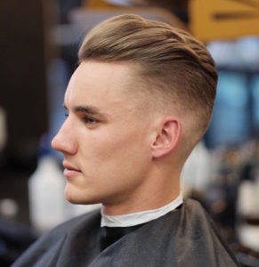 long on top short on sides mens haircut