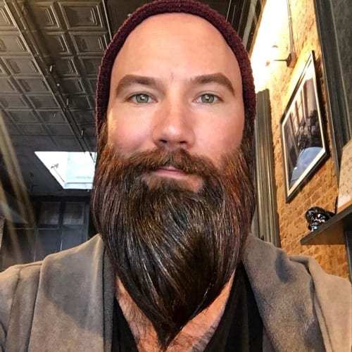 Straightened Viking Beard Styles