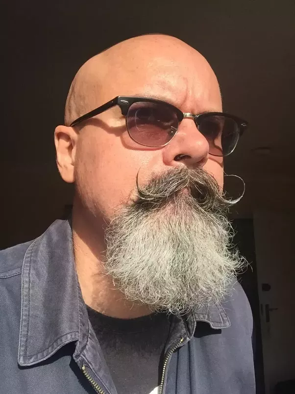 Hipster Beard with Handlebar Mustache