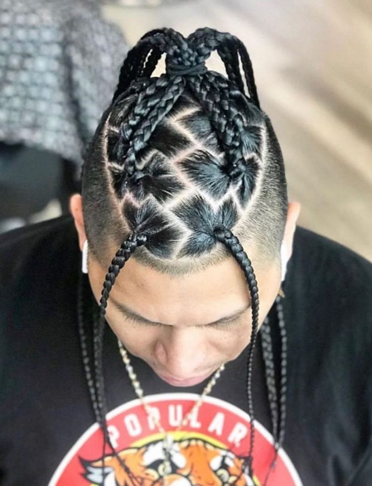 Symmetrical Braids with Taper