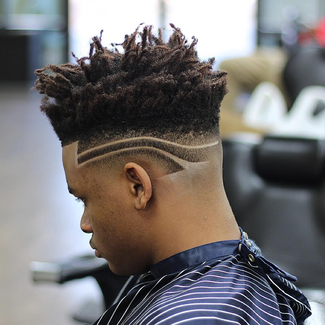 Fade Hairstyle For Black Mens