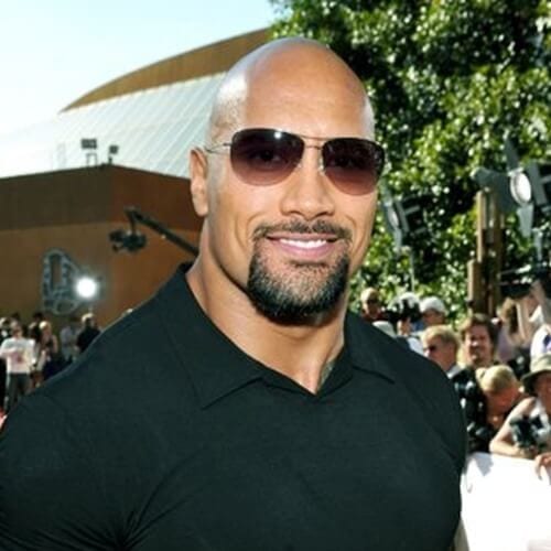 Dwayne The Rock Johnson – Shaved Head and Van Dyke hairstyles for balding men