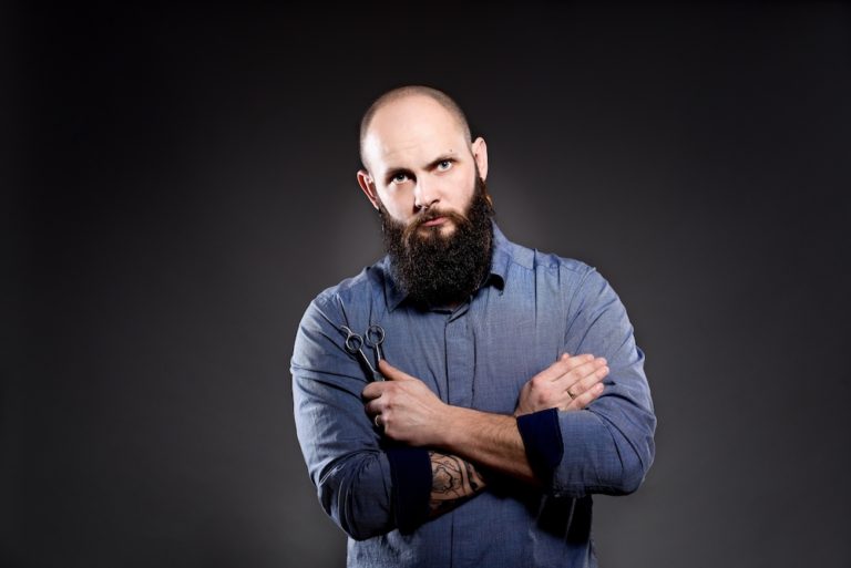 bald with beard