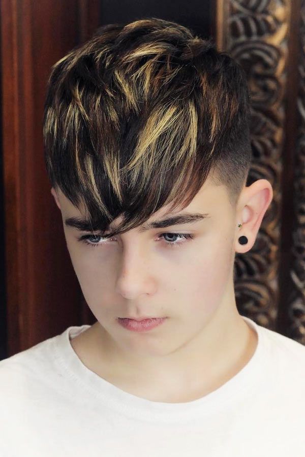 boys haircuts Colored Top