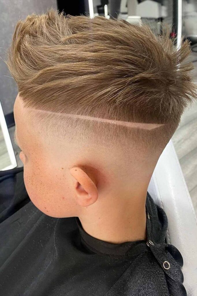 boys haircuts Shaved Sides Design With Faux Hawk