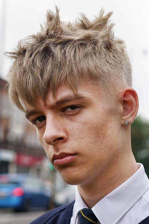 boys haircuts Teenage Layered Spiky Cut