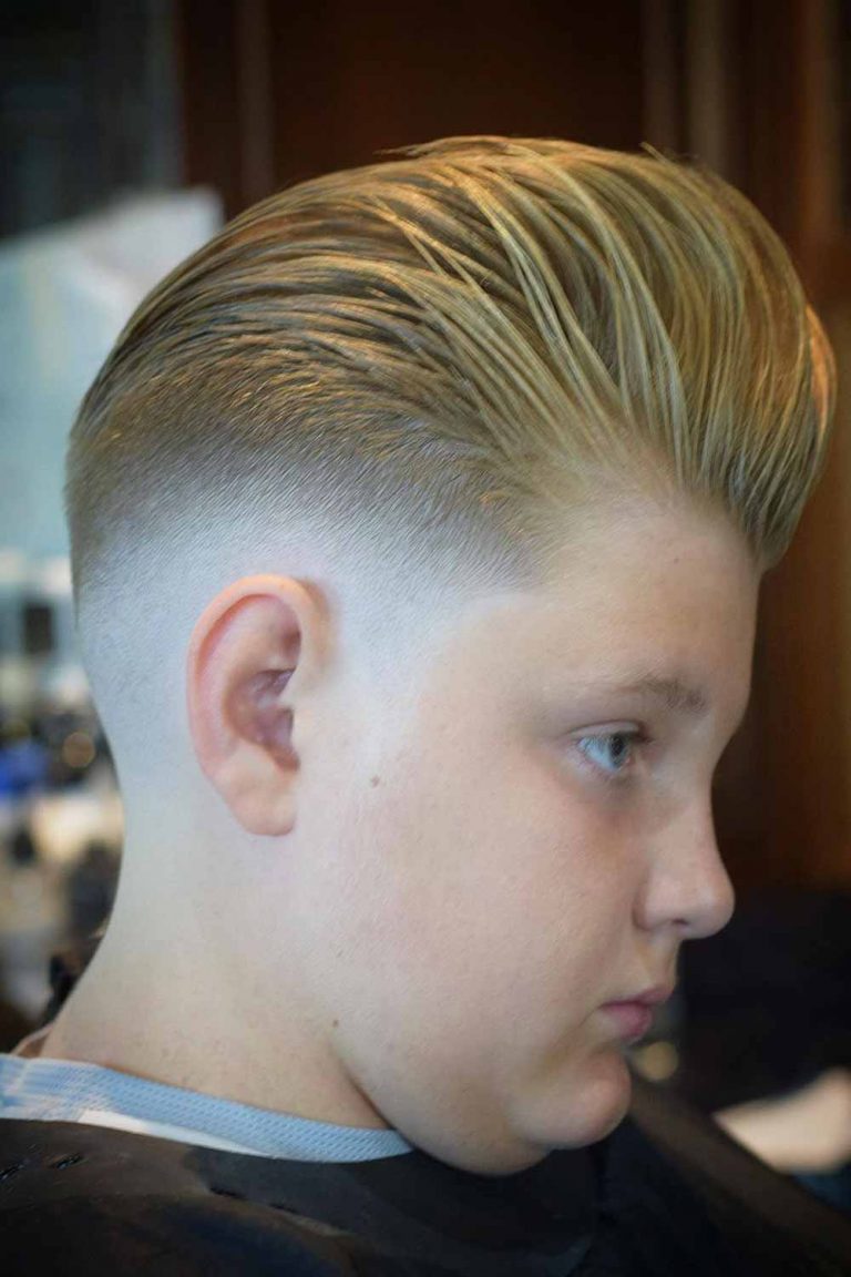 Slick Back Style For Your boys haircuts