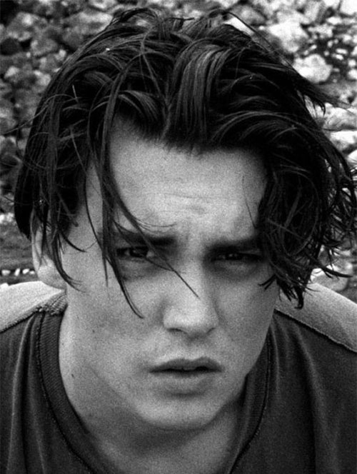 Johnny Depp curtain haircut