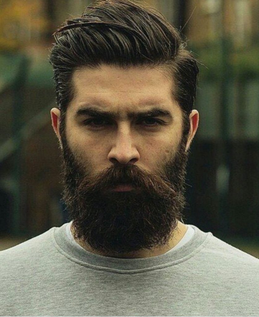 Comb Over With Beard Men hair