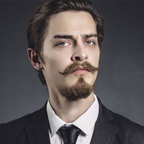 Van Dyke Beard With Short Tip And Russian Mustache
