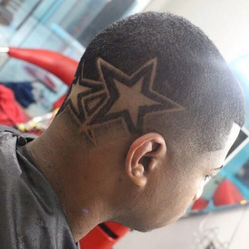Overlapping Star Designs Haircuts