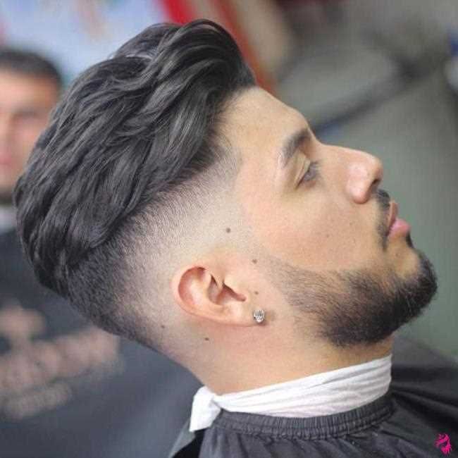 Textured Brush Back Taper Fade hispanic haircuts