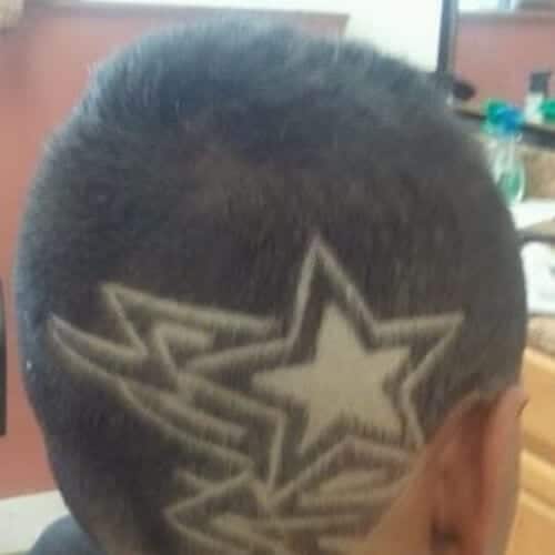 Tribal Star Designs Haircuts