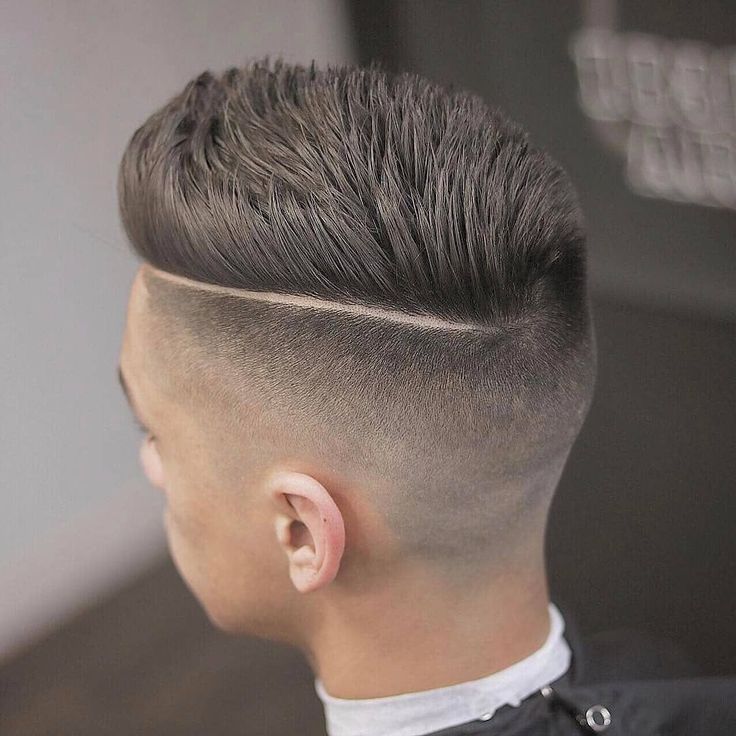 High and Tight Fade with Hard Part